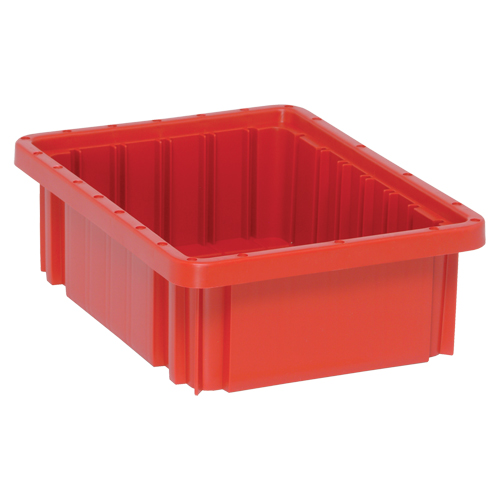 Divider Box&reg; Containers, Plastic, 10.9" W x 8.3" D x 3.5" H, Red Rock Safety Industrial Ltd