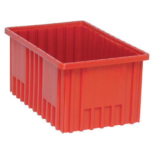 Contenants Divider Box, Plastique, 16,5" la x 10,9" p x 8" h, Rouge Rock Safety Industrial Ltd