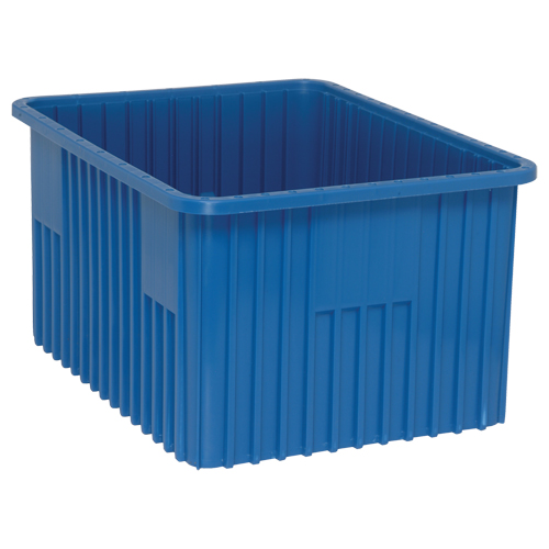 Divider Box&reg; Containers, Plastic, 22.5" W x 17.5" D x 12" H, Blue Rock Safety Industrial Ltd