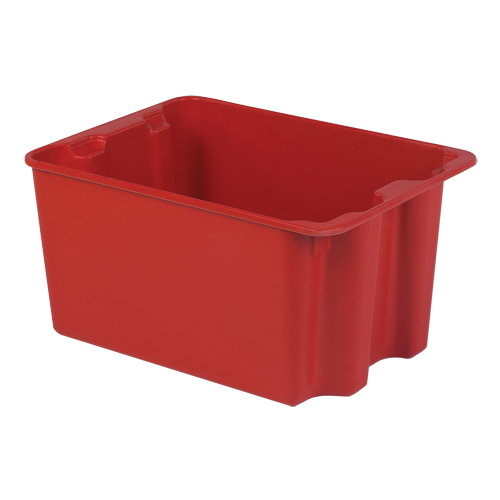 Stack-N-Nest&reg; Plexton Containers, 19.9" W x 27.5" D x 14" H, Red Rock Safety Industrial Ltd