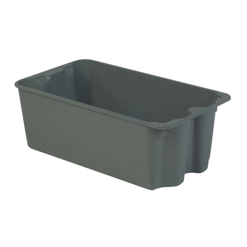 Stack-N-Nest&reg; Plexton Containers, 16.9" W x 30.6" D x 11.1" H, Grey Rock Safety Industrial Ltd