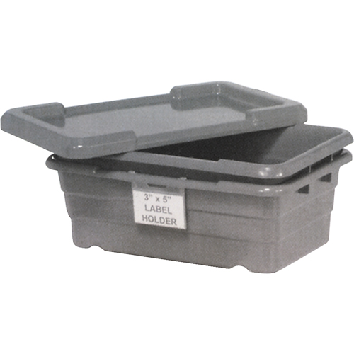 Bacs empilables en crois&eacute;, 16" la x  p x 8,5" h, Gris Rock Safety Industrial Ltd