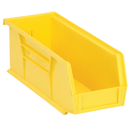 Ultra Stack & Hang Bin, 4-1/8" W x 4" H x 10-7/8" D, Yellow Rock Safety Industrial Ltd