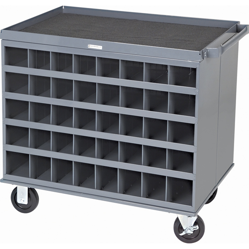 Heavy-Duty 2-Sided Mobile Carts/Work Stations, 1000 lbs. Capacity, 34" x W, 32" x H, 24" D, All-Welded Rock Safety Industrial Ltd
