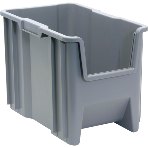 Contenants &agrave; empiler g&eacute;ants, 10,875" la x 17,5" p x 12,5" h, Gris Rock Safety Industrial Ltd