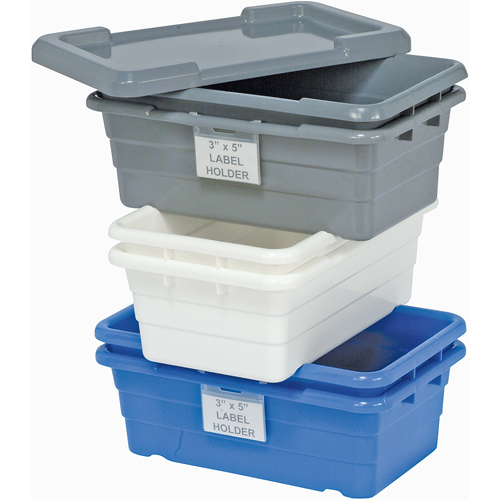 Bacs empilables en crois&eacute;, 11" la x 17,25" p x 12" h, Bleu Rock Safety Industrial Ltd