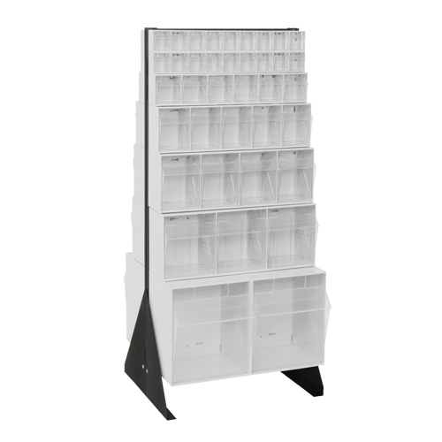 Support pour bacs basculants, 23-5/8" la x 16" p x 52" h, 76 tiroirs Rock Safety Industrial Ltd