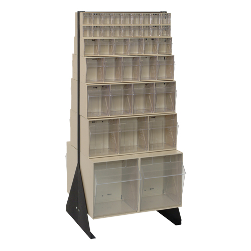 Support pour bacs basculants, 23-5/8" la x 16" p x 52" h, 76 tiroirs Rock Safety Industrial Ltd