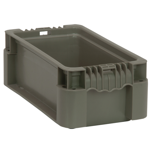 Contenant pliable et empilable, 7" la x 12" p x 5" h, Gris Rock Safety Industrial Ltd