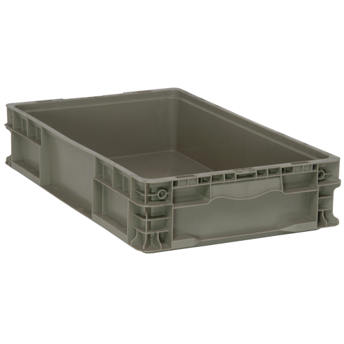 Contenant pliable et empilable, 15" la x 24" p x 5" h, Gris Rock Safety Industrial Ltd