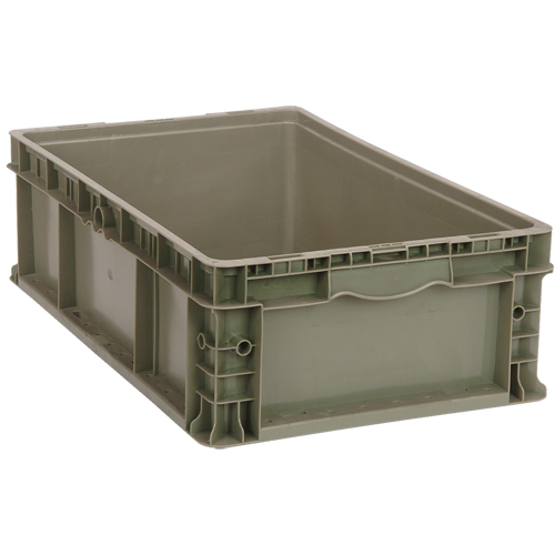Contenant empilable, 15" la x 15" p x 9,5" h, Gris Rock Safety Industrial Ltd