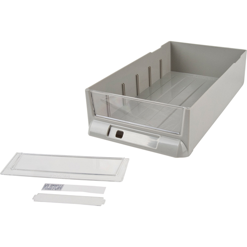 Tiroir de rechange pour armoires de pi&egrave;ces KPC-100, Plastique, 6-3/8" la x 11-3/10" p, 2-11/16" h, Gris Rock Safety Industrial Ltd