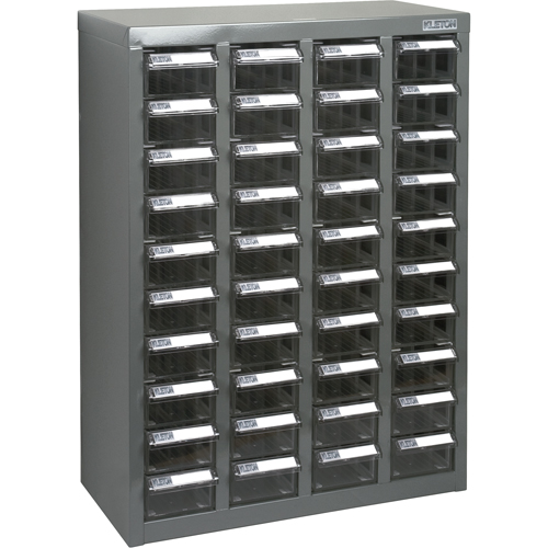 Casiers pour pi&egrave;ces KPC-600, Acier galvanis&eacute;, 40 tiroirs, 18-3/10" x 8-7/10" x 25-3/10", Gris Rock Safety Industrial Ltd