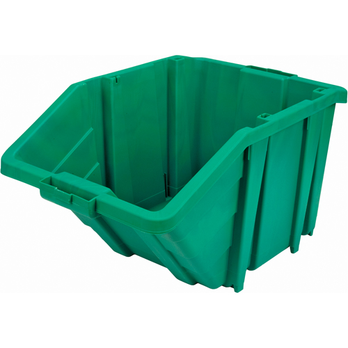 Jumbo Plastic Bin, 15-1/2" W x 13" H x 25" D, Green, 200 lbs. Capacity Rock Safety Industrial Ltd