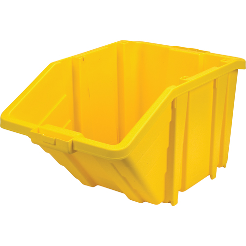 Bac g&eacute;ant en plastique, 15-1/2" la x 13" H x 25" p, Jaune, Capacit&eacute; 200 lb Rock Safety Industrial Ltd