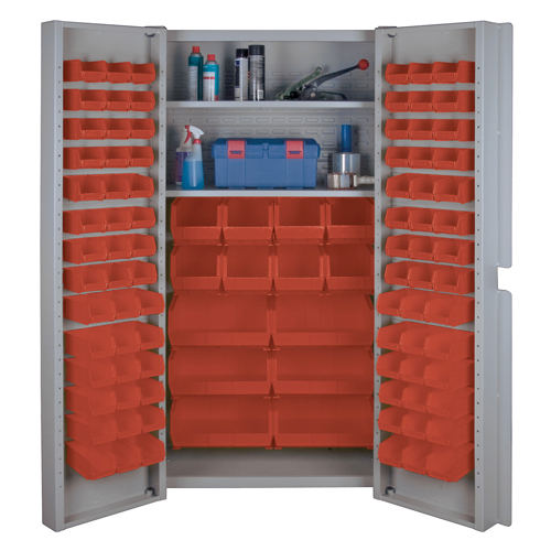 Deep Door Combination Cabinets, 38" W x 24" D x 72" H, Grey Rock Safety Industrial Ltd