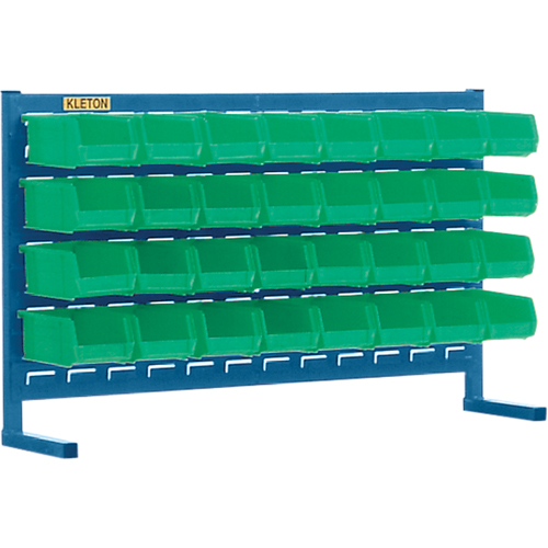 Rayonnage &agrave; persienne avec bacs, 32 bacs, 36" la x 8-1/4" p x 22" h Rock Safety Industrial Ltd