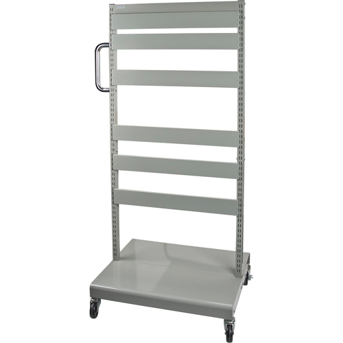 Mobile Tilt Bin Rack - Cart Only, Double-sided, 26-1/4" W x 22" D x 57-1/2" H Rock Safety Industrial Ltd