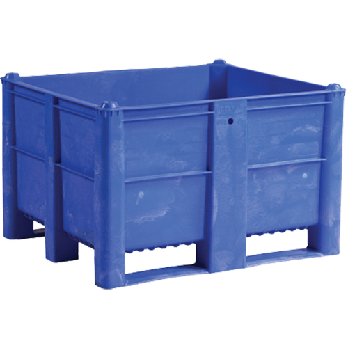 Pallet Container, 40"/47.25" D x 48"/39.4" W x 29"/29.1" H, 1543 lbs./2650 lbs. Capacity, Blue Rock Safety Industrial Ltd