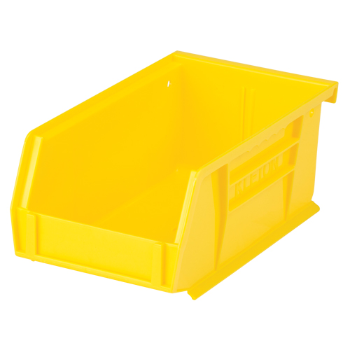 Bac empilable & &agrave; suspendre, 4-1/8" la, 3" h x 7-3/8" p, Jaune Rock Safety Industrial Ltd