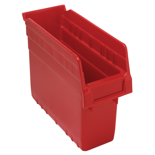 Bacs pour &eacute;tag&egrave;re Store-Max, 4-3/8" la x 8" H x 11-5/8" p, Rouge, Capacit&eacute; 44 lb Rock Safety Industrial Ltd