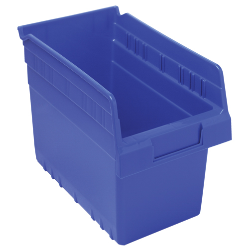 Bacs pour &eacute;tag&egrave;re Store-Max, 6-5/8" la x 8" H x 11-5/8" p, Bleu, Capacit&eacute; 44 lb Rock Safety Industrial Ltd