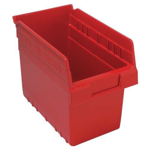 Bacs pour &eacute;tag&egrave;re Store-Max, 6-5/8" la x 8" H x 11-5/8" p, Rouge, Capacit&eacute; 44 lb Rock Safety Industrial Ltd
