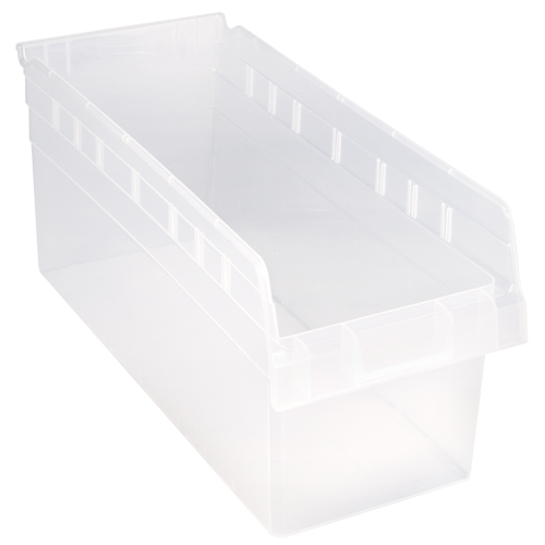 Bacs pour &eacute;tag&egrave;re Store-Max, 8-3/8" la x 8" H x 17-7/8" p, Transparent, Capacit&eacute; 56 lb Rock Safety Industrial Ltd