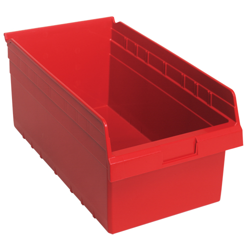 Bacs pour &eacute;tag&egrave;re Store-Max, 11-1/8" la x 8" H x 17-7/8" p, Rouge, Capacit&eacute; 56 lb Rock Safety Industrial Ltd