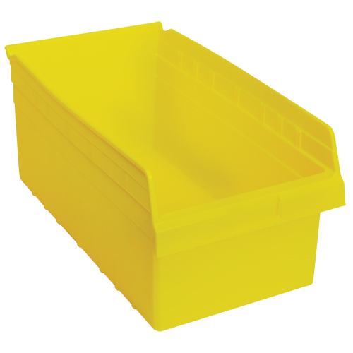 Bacs pour &eacute;tag&egrave;re Store-Max, 11-1/8" la x 8" H x 17-7/8" p, Jaune, Capacit&eacute; 56 lb Rock Safety Industrial Ltd