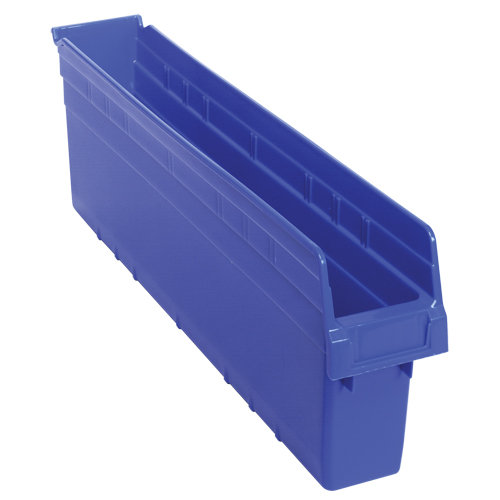 Bacs pour &eacute;tag&egrave;re Store-Max, 4-3/8" la x 8" H x 23-5/8" p, Bleu, Capacit&eacute; 68 lb Rock Safety Industrial Ltd