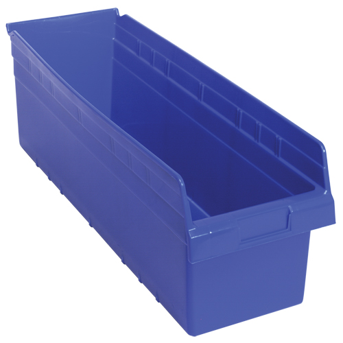 Bacs pour &eacute;tag&egrave;re Store-Max, 8-3/8" la x 8" H x 23-5/8" p, Bleu, Capacit&eacute; 68 lb Rock Safety Industrial Ltd