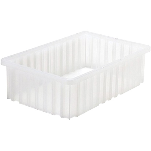Contenant Divider Box, Plastique, 16,5" la x 10,875" p x 5" h, Gris Rock Safety Industrial Ltd