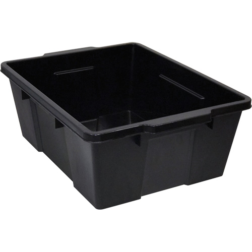 Contenant avec loquets en plastique,  la x 21" p x 7,75" h, Noir Rock Safety Industrial Ltd