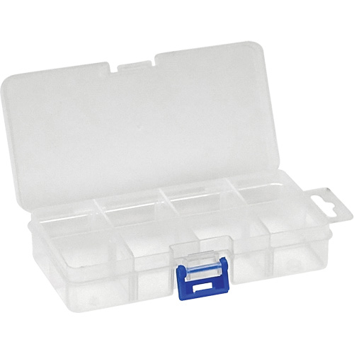Boîte &agrave; compartiments en plastique, 2,75" la x 5,5" p x 1,25" h, 8 compartiments Rock Safety Industrial Ltd