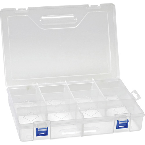 Plastic Compartment Box, 7.75" W x 11.75" D x 2.2" H, 10 Compartments Rock Safety Industrial Ltd