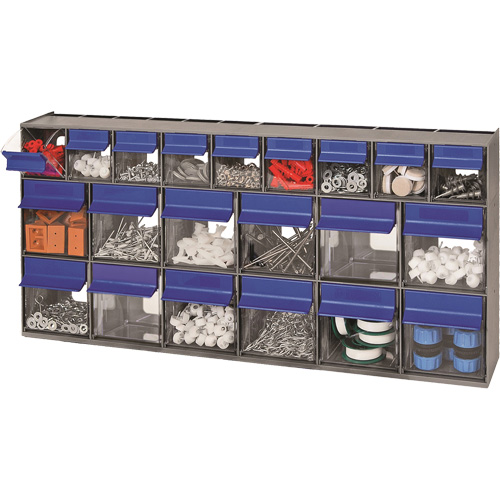 Compartiments pour bacs inclinables, 23-5/8" la x 3-5/8" p x 11-1/6" h, 21 tiroirs Rock Safety Industrial Ltd