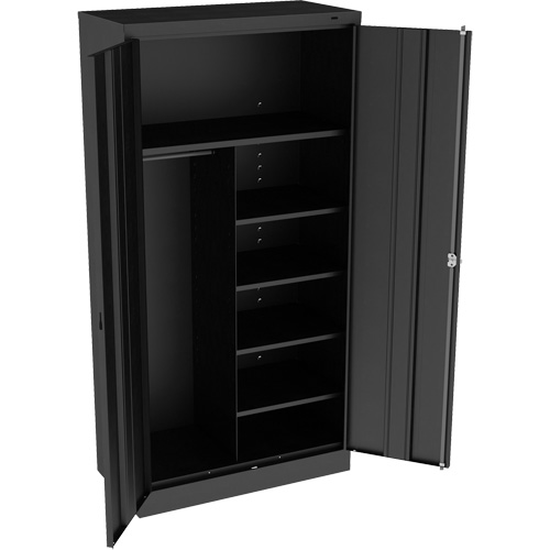 Combination Cabinet, 36" W x 18" D x 72" H, Black Rock Safety Industrial Ltd