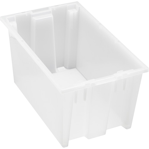 Contenant robuste Stack & Nest, 9" x 11" x 18", Transparent Rock Safety Industrial Ltd
