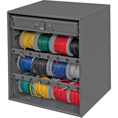 Armoire d'entreposage pour fil et borne, Acier, 1 tiroirs, 15-9/16" x 11-7/8" x 16-3/8", Gris Rock Safety Industrial Ltd