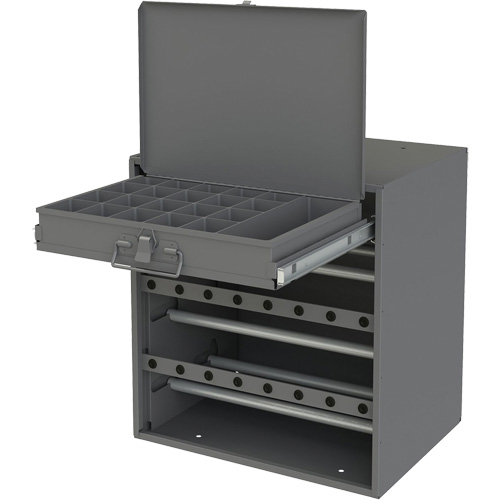 Armoire d'entreposage pour fil et borne, Acier, 1 tiroirs, 15-9/16" x 11-7/8" x 16-3/8", Gris Rock Safety Industrial Ltd