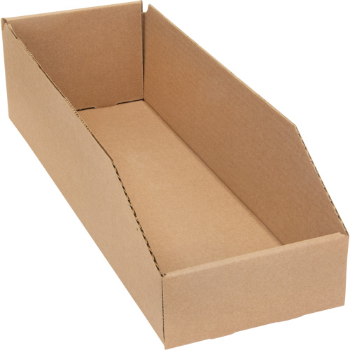 Boîtes profondes en carton ondul&eacute;, 5-3/4" la x 17-1/4" p x 4-1/2" h, Beige Rock Safety Industrial Ltd