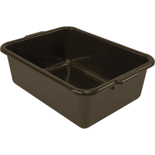 Bac d'entreposage tout usage &agrave; fond plat, 7" ha x 15" p x 21" lo, Plastique, Brun Rock Safety Industrial Ltd