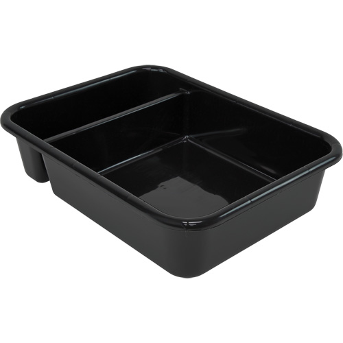 Bac d'entreposage tout usage &agrave; compartiment, 7" ha x 15" p x 20" lo, Plastique, Noir Rock Safety Industrial Ltd