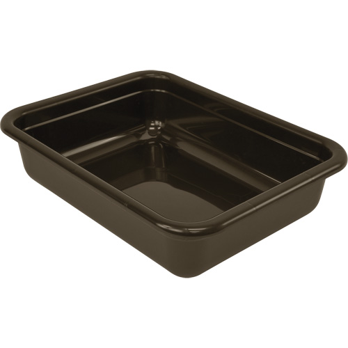 Bac d'entreposage tout usage &agrave; fond plat, 5" ha x 17" p x 22" lo, Plastique, Brun Rock Safety Industrial Ltd
