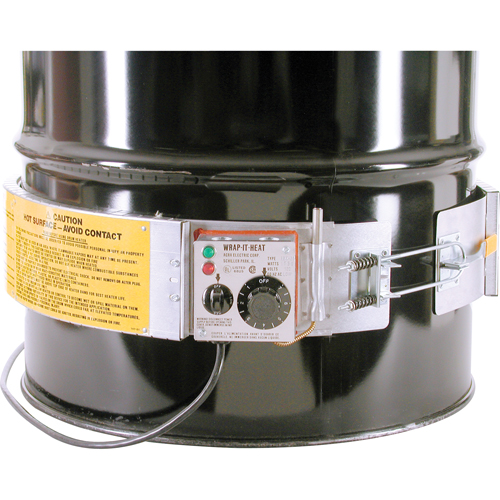 Thermostat Control Heaters, Steel Drums, 16 US gal (13.32 imp. Gal.), 200°F - 400°F, 120 V Rock Safety Industrial Ltd