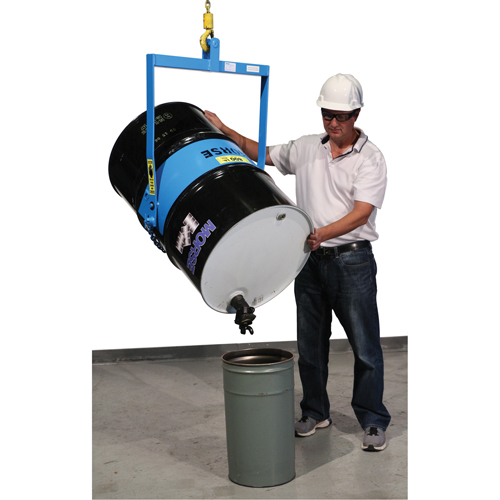 Leveurs de baril - Inclinaison manuelle, Baril de 55 gal. US (45 gal. imp.), Capacit&eacute; 800 lb/363 kg Rock Safety Industrial Ltd