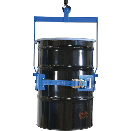 Ensemble de l&egrave;ve-baril manuel inclinable, Baril de 55 gal. US (45 gal. imp.), Capacit&eacute; 800 lb/363 kg Rock Safety Industrial Ltd