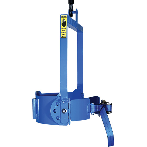 Ensemble de l&egrave;ve-baril manuel inclinable, Baril de 55 gal. US (45 gal. imp.), Capacit&eacute; 800 lb/363 kg Rock Safety Industrial Ltd