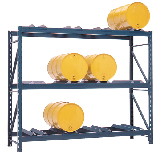 Drum Storage Racks, 12 Drums, 112" W x 36" D x 96" H Rock Safety Industrial Ltd